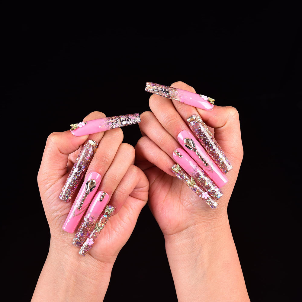 Tmani set demonstrating salon-quality nails ready for creative nail art.