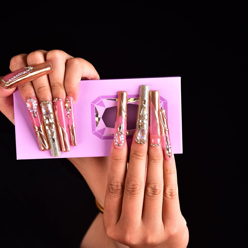 Tmani salon-quality press-on nails ready for wear