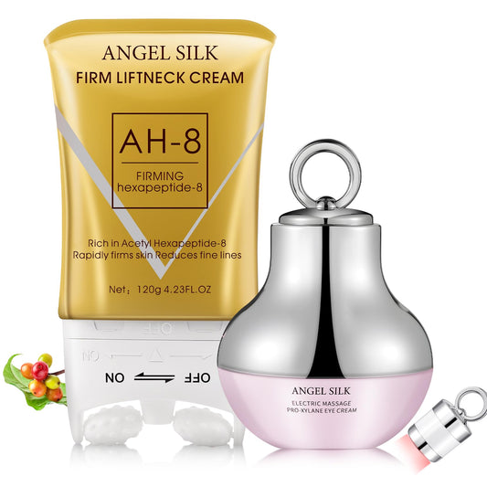 TMYIOYC AH-8 neck cream roller bottle offers firmer, lifted neck skin.
