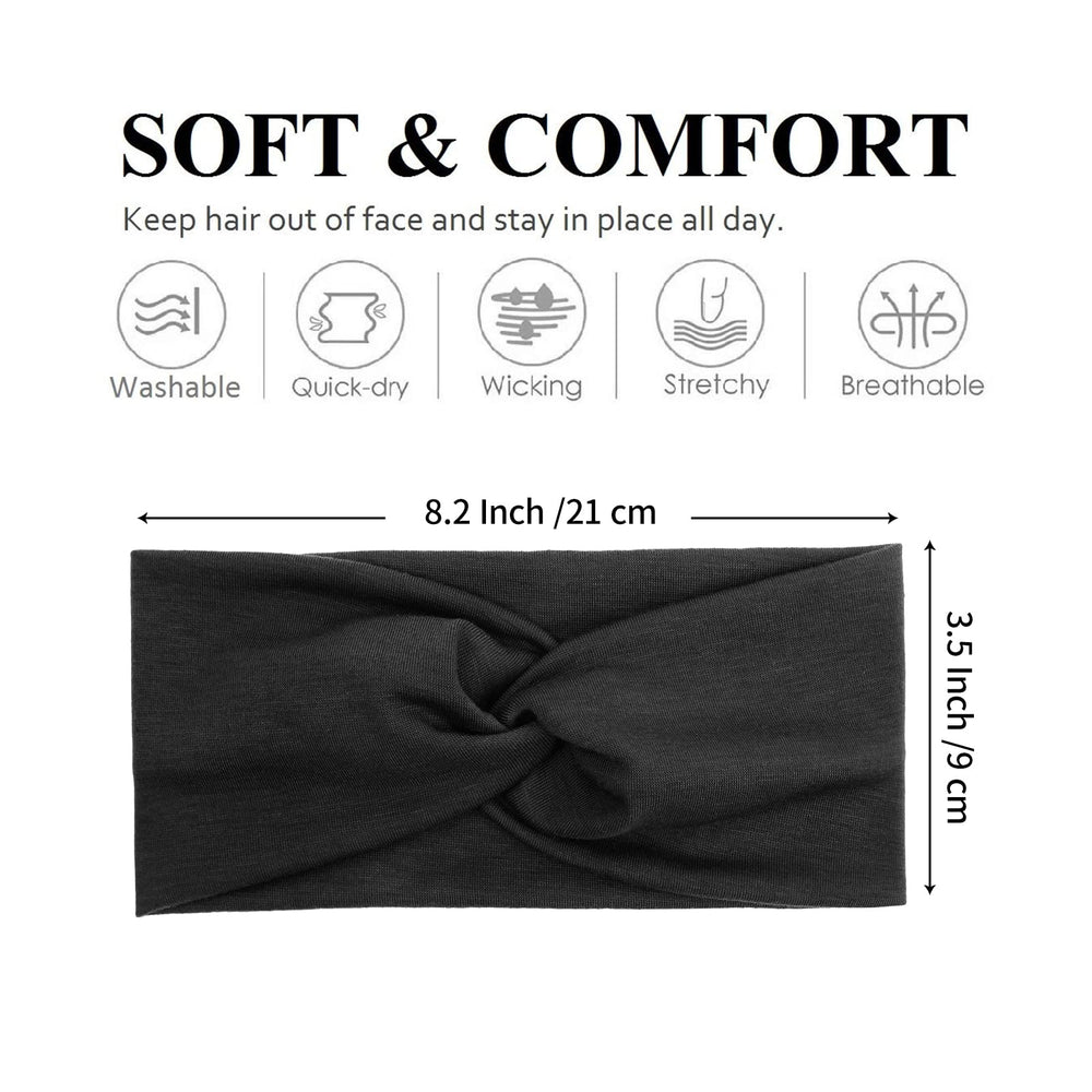 Tobeffect non-slip headband delivers secure wear for workouts and yoga sessions.