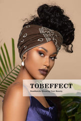 Tobeffect breathable stretch headband absorbs sweat during workouts