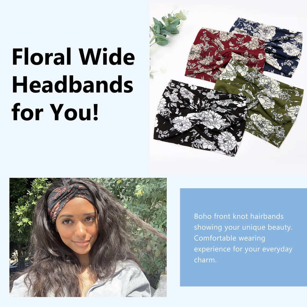 Tobeffect wide headbands non-slip fit stays secure