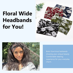 Tobeffect wide headbands non-slip fit stays secure