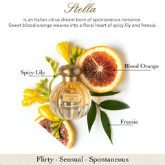 Toca Stella blood orange note hints a bright, fresh mood.