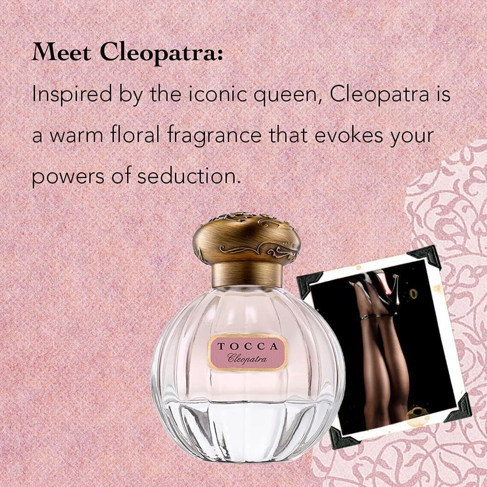 TOCCA Cleopatra packaging gift set highlights premium presentation ideal for special occasions.