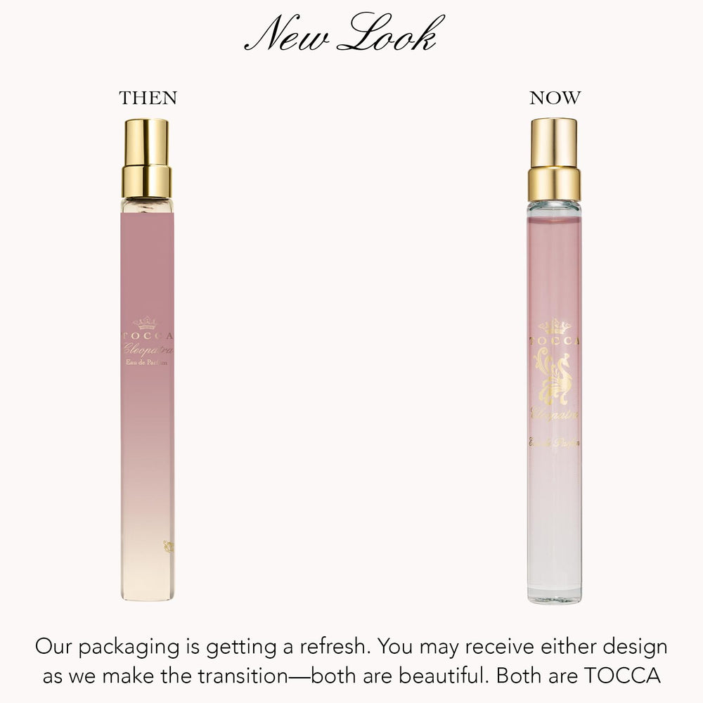 TOCCA Cleopatra gift box packaging, ready to gift on a special occasion.