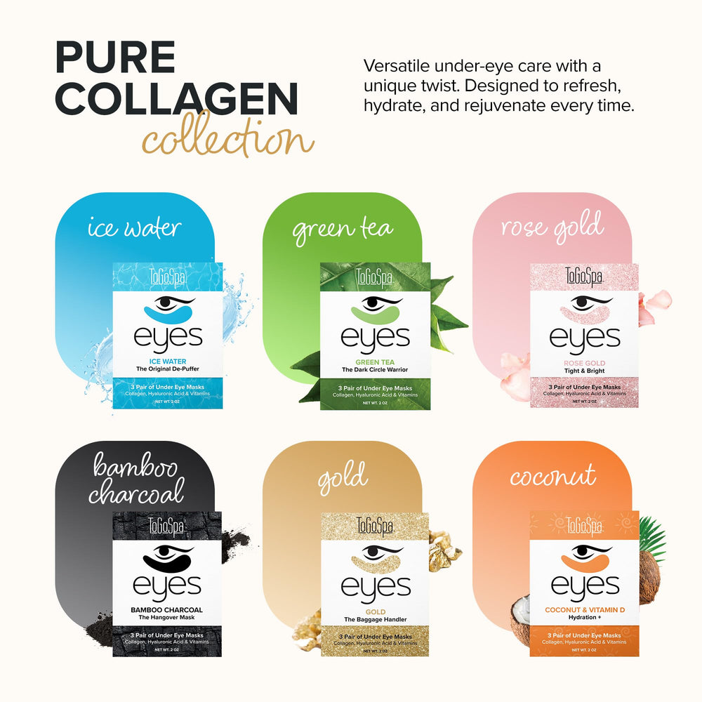 ToGoSpa Golden Eyes compact packaging for easy travel.