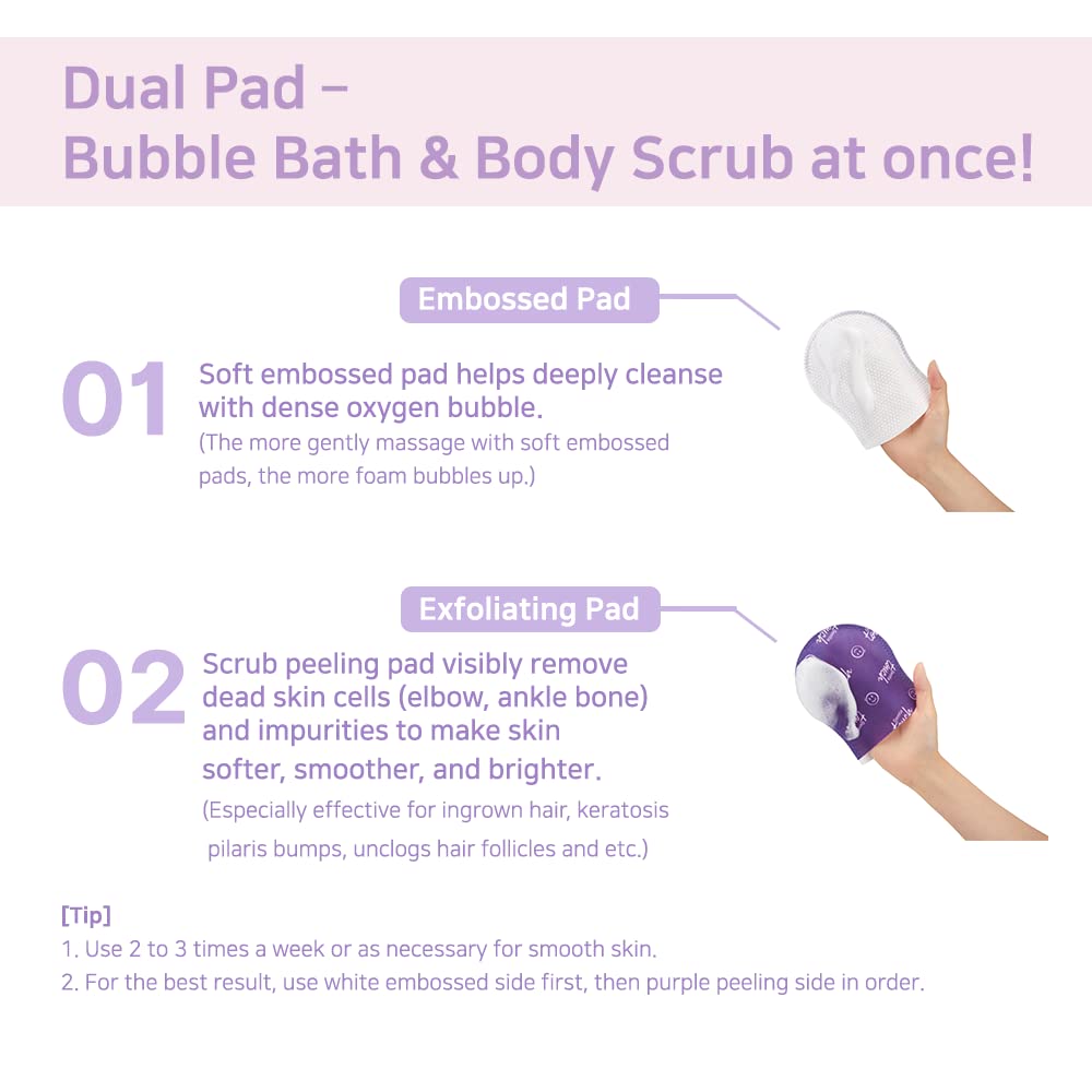 TOI:L Gentle Touch Bubble Peeling Pad dual sided pad for deep cleansing and exfoliation.