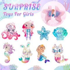 Toidgy mermaid bath bombs foam vividly as they dissolve in warm bath water.