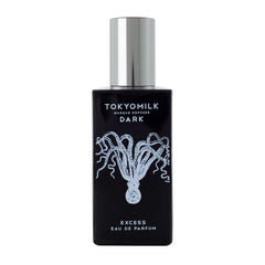 TOKYOMILK Dark Eau de Parfum bottle front view highlighting bold, gender-inclusive design.