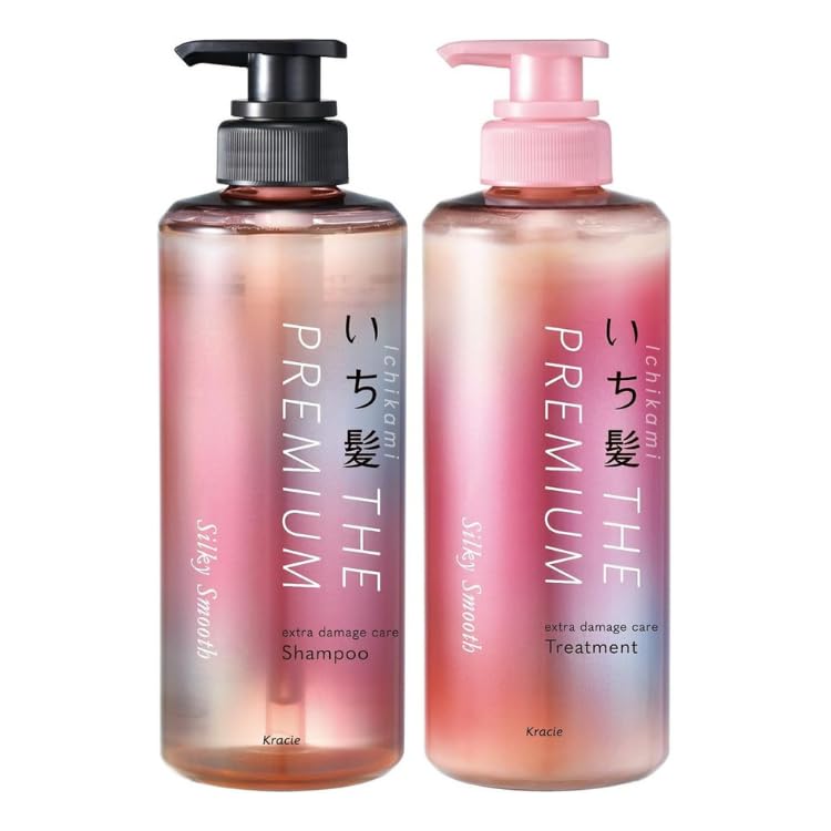 TokyoSuperSale Ichikami Premium Shampoo bottle for silky hair and damage prevention.