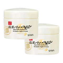 TokyoSuperSale Sana Nameraka Honpo soy milk night cream jar close-up for overnight nourishment