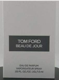 Tom Ford Beau De Jour sample vial for trial use and fragrance exploration