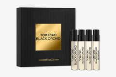Tom Ford Black Orchid Discovery Collection box with four mini vials for testing and gifting