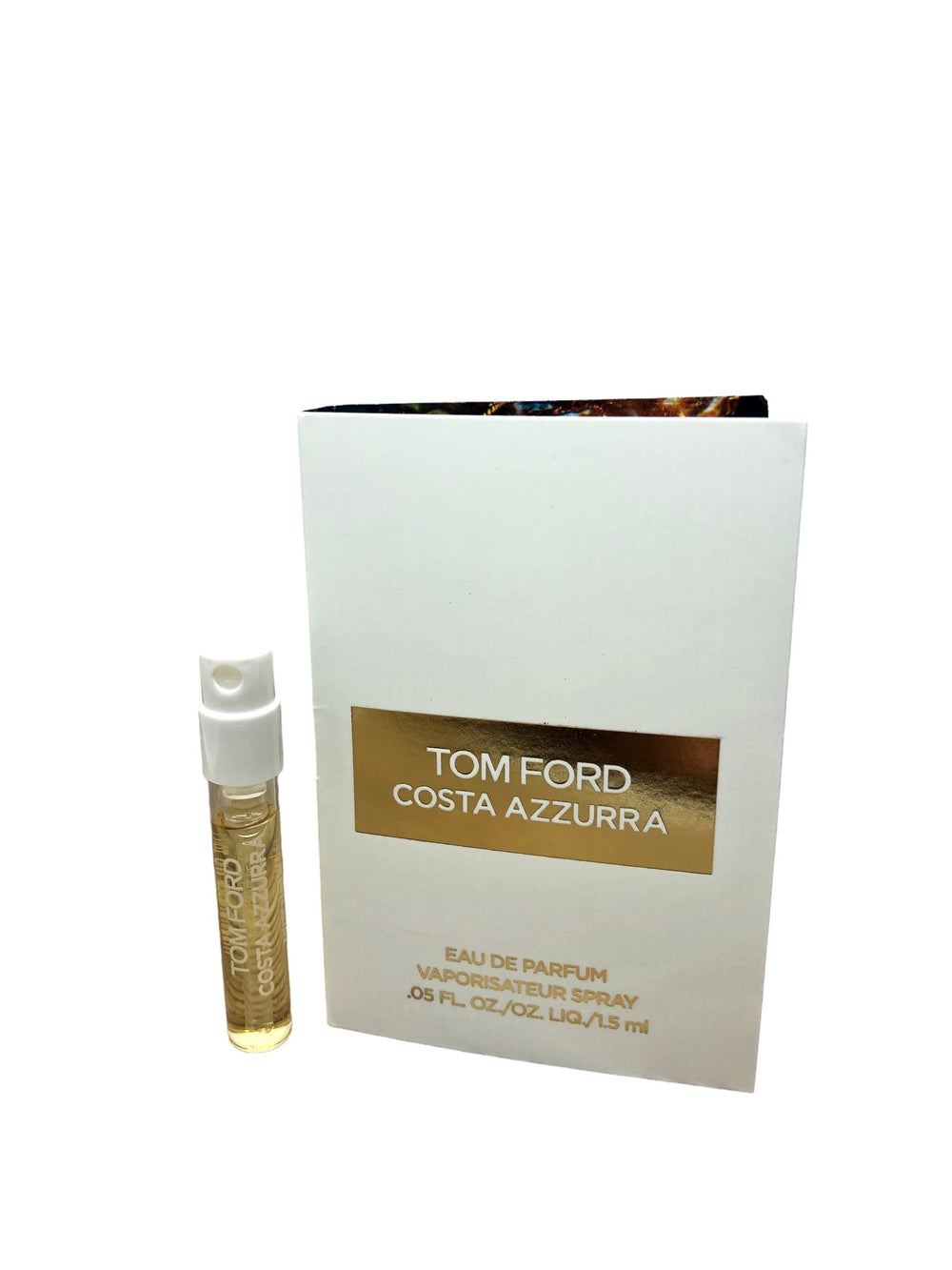Tom Ford Costa Azzurra sample vial for on-the-go testing, ideal for travel and quick evaluation