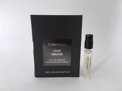 Tom Ford Oud Wood sample spray for on-the-go testing and aroma preview.