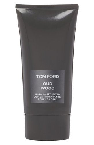 Tom Ford Oud Wood Body Moisturizer bottle offers velvety hydration with the Oud Wood fragrance.