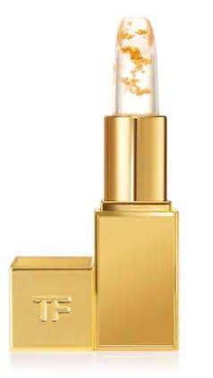 Tom Ford Sunlit Rose Lip Balm rosy shade delivering hydration and a subtle sheen.