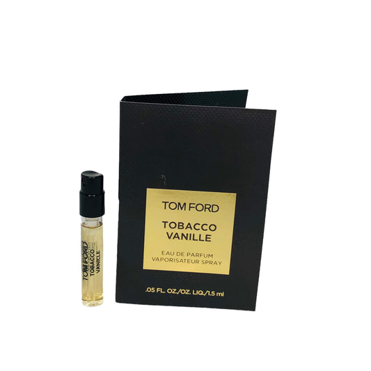 Tom Ford Tobacco Vanille sampler spray vial, compact travel-friendly option for scent trials.