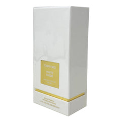 Tom Ford White Suede bottle front, showcasing refined luxury for evening occasions.