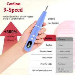 TOMETOTES cordless operation offers freedom during at-home manicures.