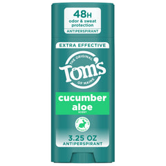 Tom’s of Maine cucumber aloe antiperspirant stick close-up for all-day freshness