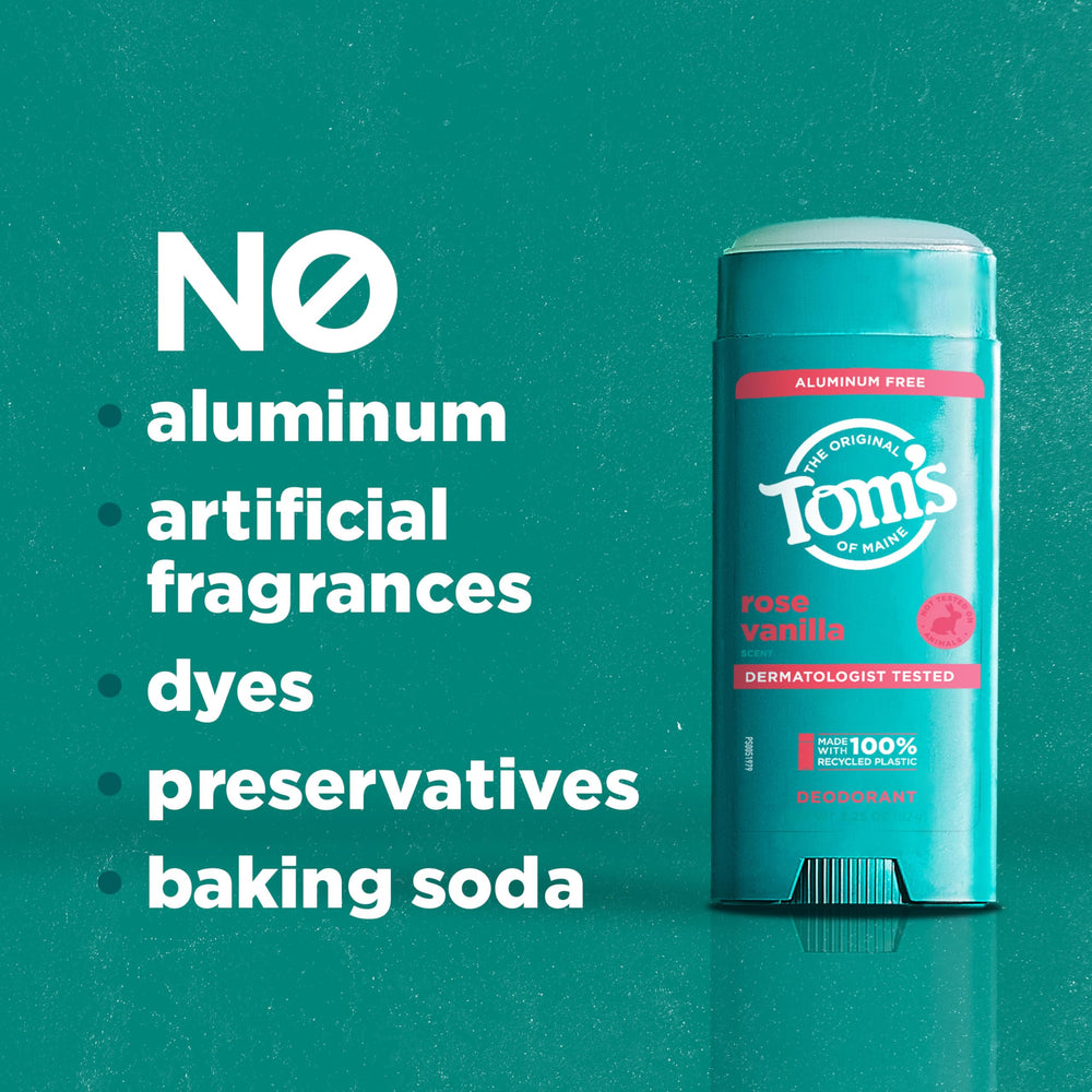 Tom's of Maine Rose Vanilla fragrance combines rose and vanilla notes