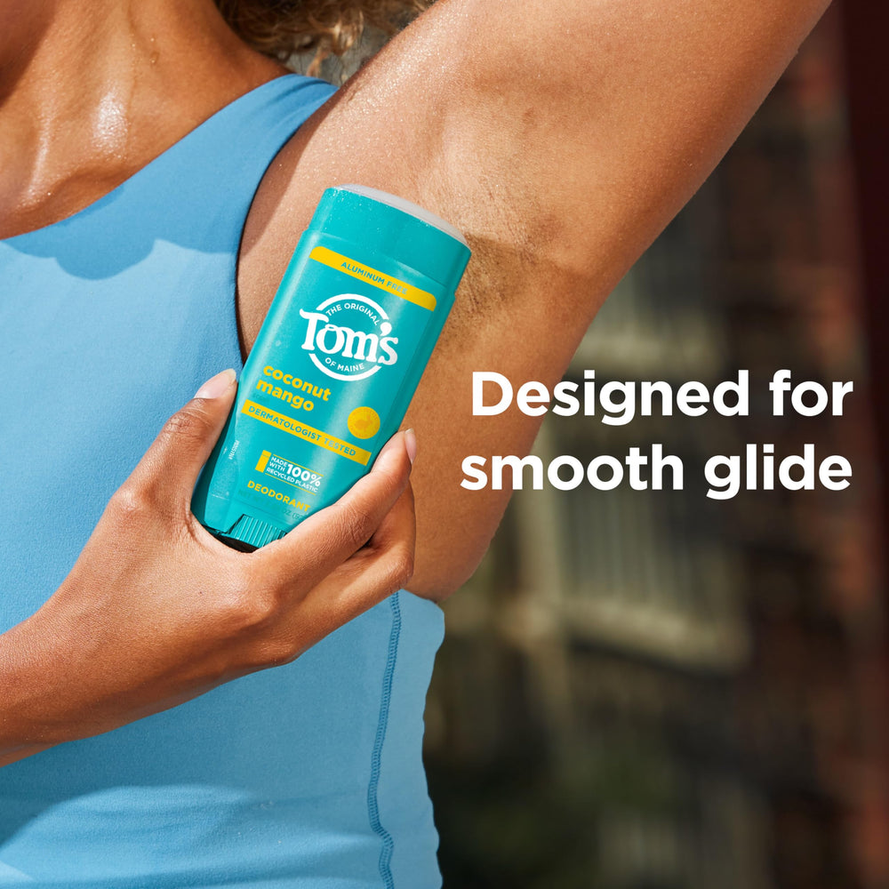 Two-pack Tom's of Maine deodorant for daily use.