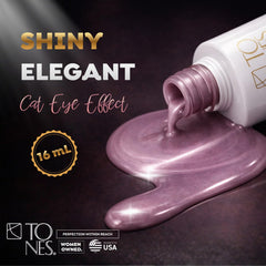 TONES Cat Eye UV LED Gel Nail Polish Lilac Cashmere magnet effect adds depth