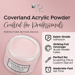 TONES Coverland Beige Babe nail art setup enables precise, even color