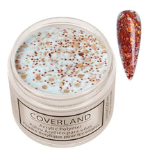 TONES Coverland Pumpkin Spice bottle pour shows rich color for acrylic nails.