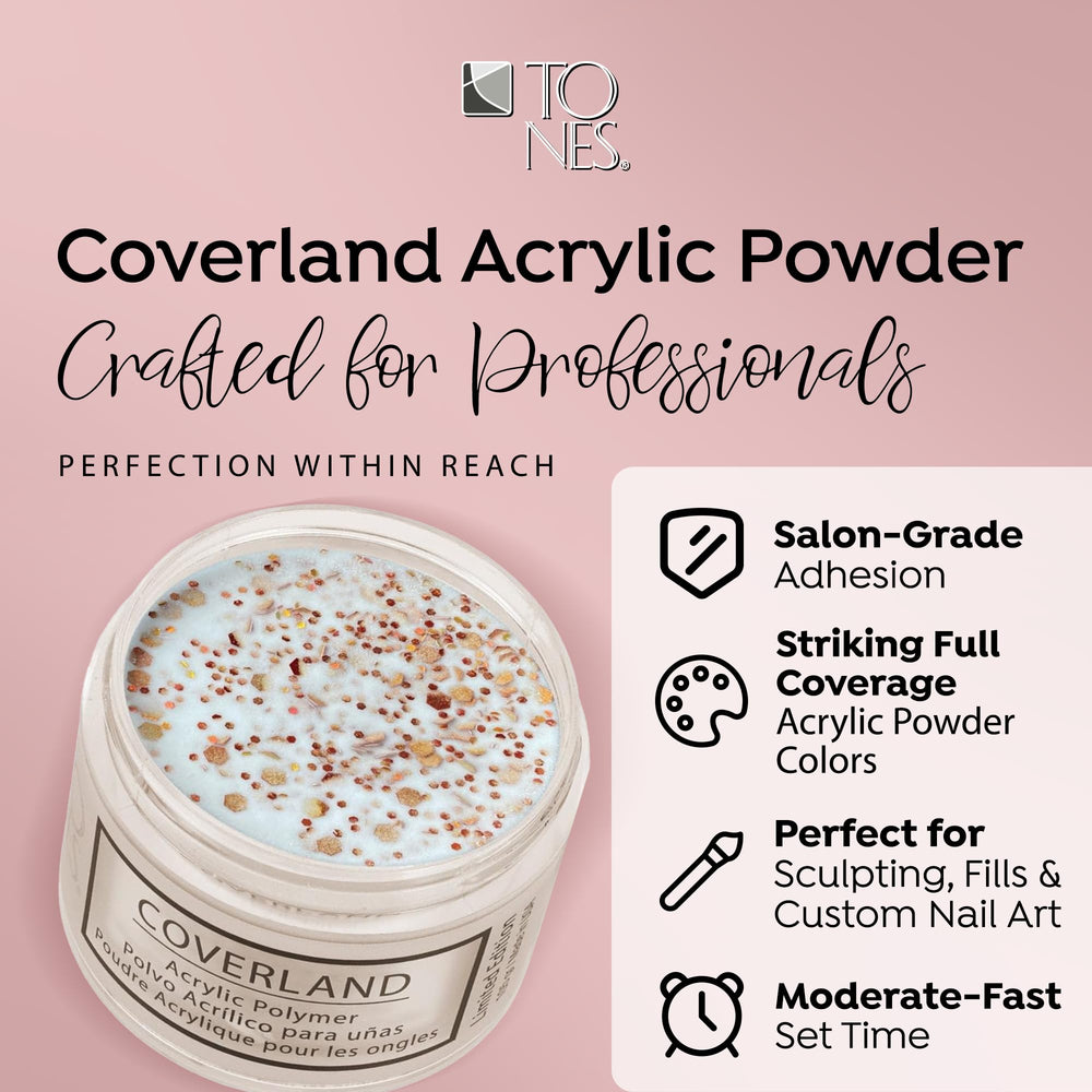 TONES Coverland Pumpkin Spice nail art demo illustrates versatile design potential.