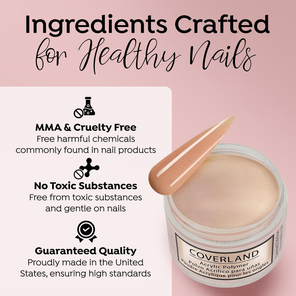 TONES Coverland Sugar Cream application closeup with smooth, even finish.
