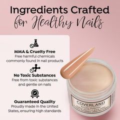 TONES Coverland Sugar Cream application closeup with smooth, even finish.