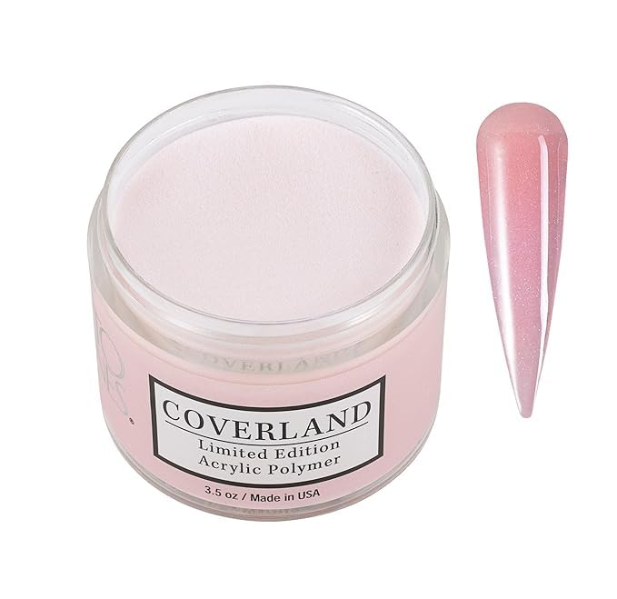 TONES Coverland Tan Nude powder bottle for rich, full-coverage nails.