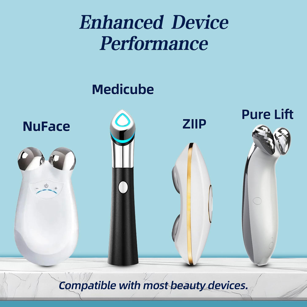 TonGass gel works with microcurrent wands for comfortable, even device movement.