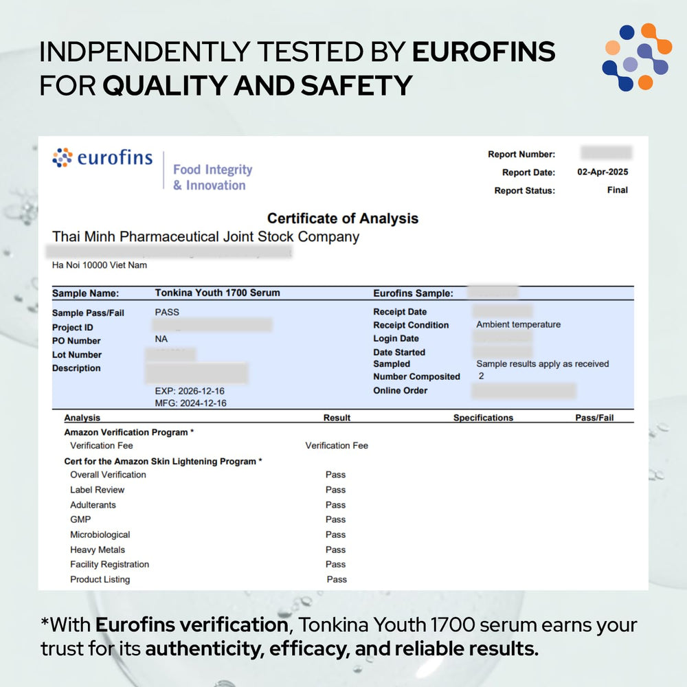 Tonkina Youth 1700 Serum ectoin representation suggests soothing, barrier-supporting moisture.