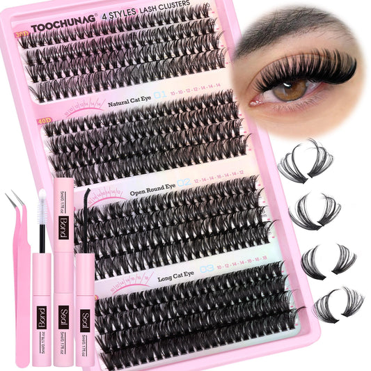 TOOCHUNAG lash extension kit front view, a DIY at home solution for flawless lashes