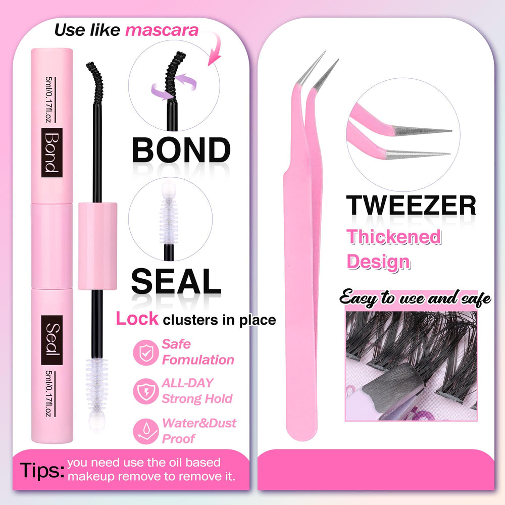 TOOCHUNAG precision lash tweezers for accurate cluster placement