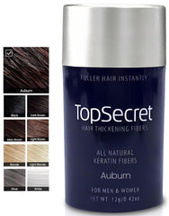 Top Secret Hair Building Fibers refill packaging shows an easy upgrade for ongoing thinning hair