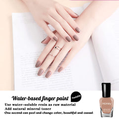 Tophany base coat and color layers showing even coverage