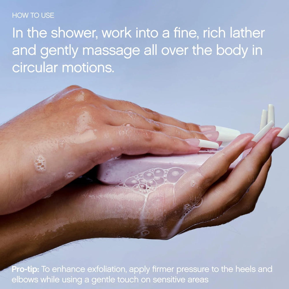 Topicals Slather Exfoliating Bar promotes longer-term smooth texture