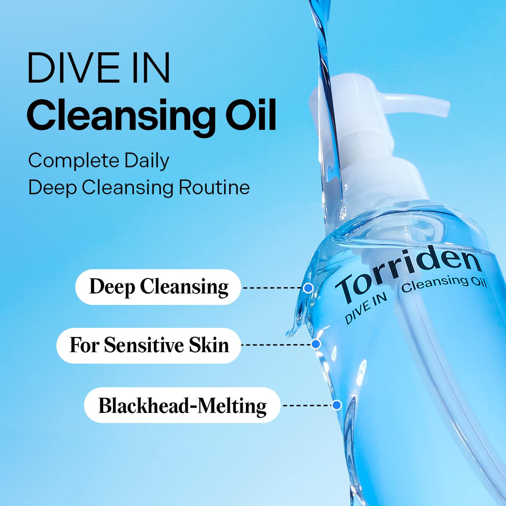 Torriden DIVE IN texture being emulsified with water for a clean rinse