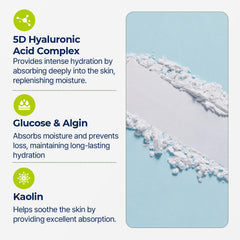Torriden DIVE IN Kaolin-rich texture absorbs impurities gently