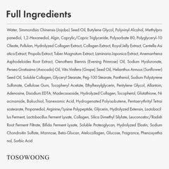 TOSOWOONG Real Collagen Glass-skin close-up after rinse.