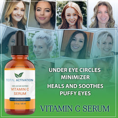 Total Activation Morning skincare routine featuring the Vitamin C Serum