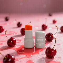TOTEMICA Jelly Tint on cheeks provides buildable color for a natural flush