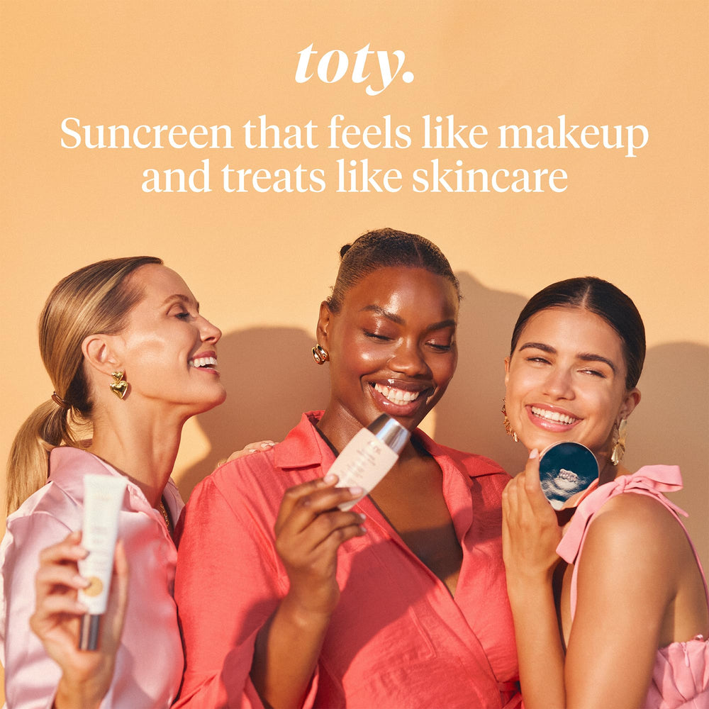 Toty Lumina CC Cream application angle demonstrates buildable coverage