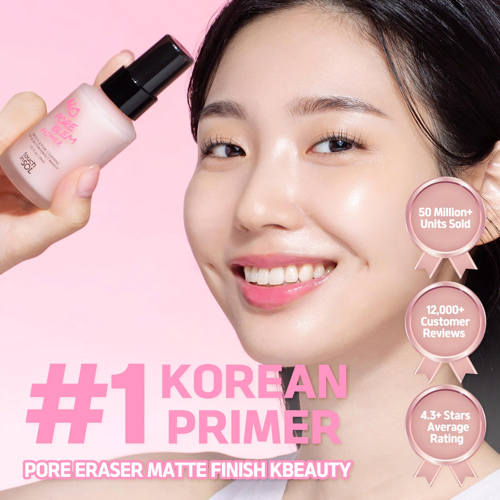 Touch in Sol No Poreblem Primer matte finish closeup reduces oil shine