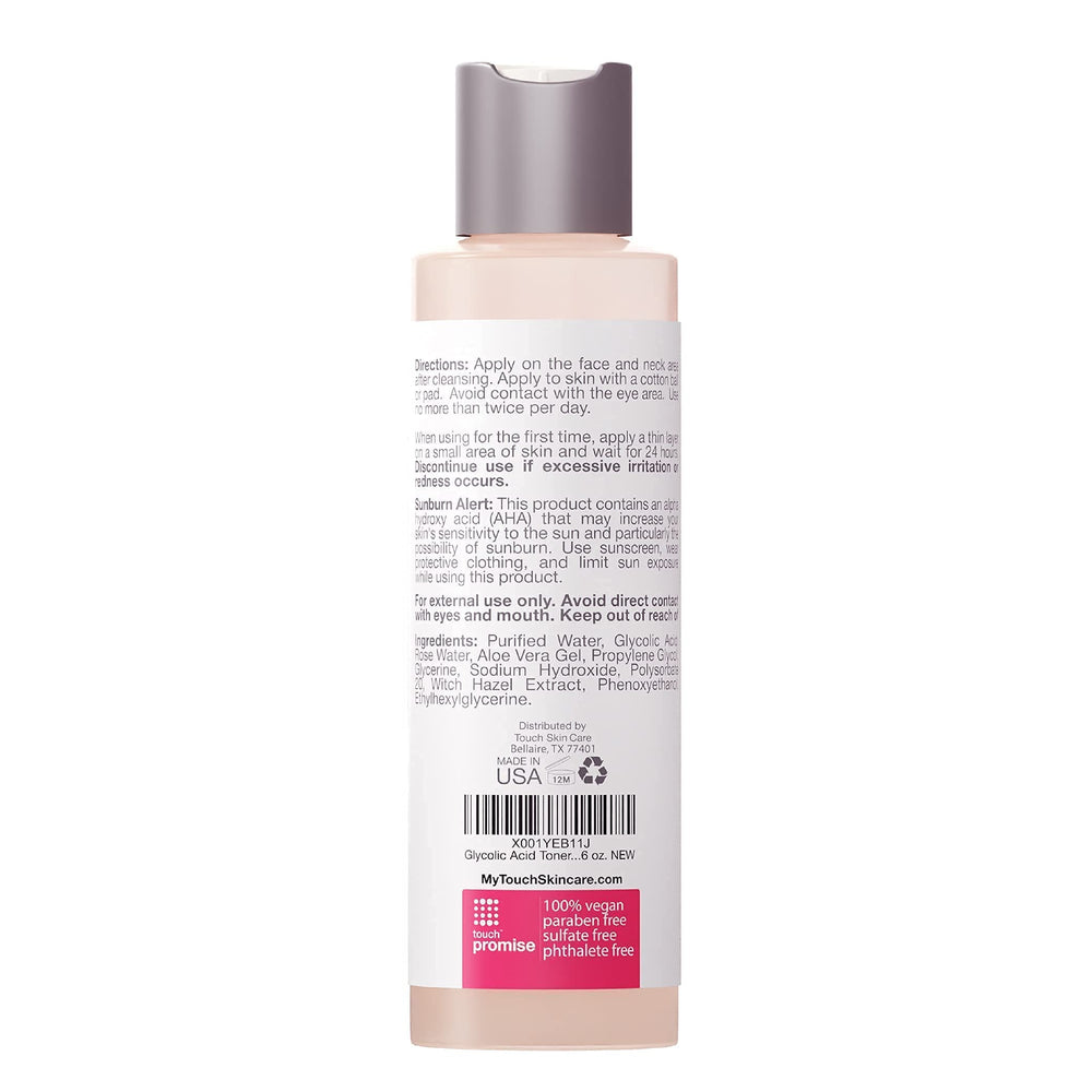 Touch Toner on skin with refined pores and even tone